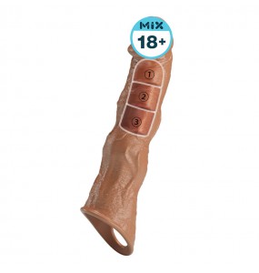 PRETTY LOVE - Ragna Extension Penis Sleeve (Brown Color)
